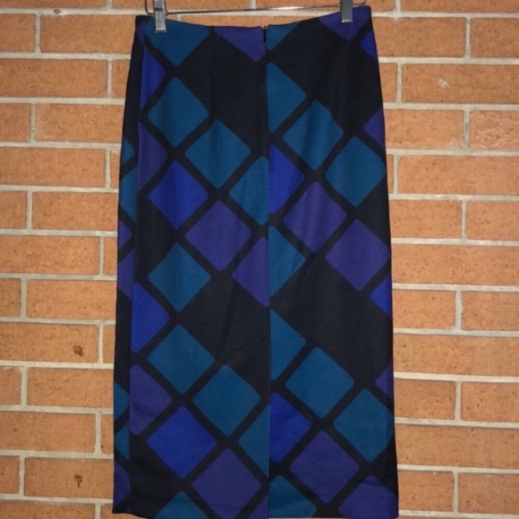 💙BIANCO NERO💙WINDOWPANE REISNER  PENCIL SKIRT💙 - Picture 3 of 8